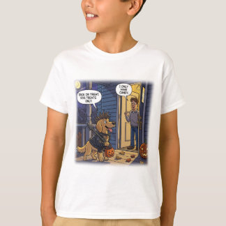 Golden Retriever Halloween T-Shirt Funny Traitemen