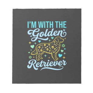 Golden Retriever Halloween-Totenkopf-Muster Hunde Notizblock