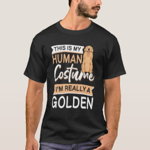 Golden Retriever Halloween Zitat von Männern Fraue T-Shirt