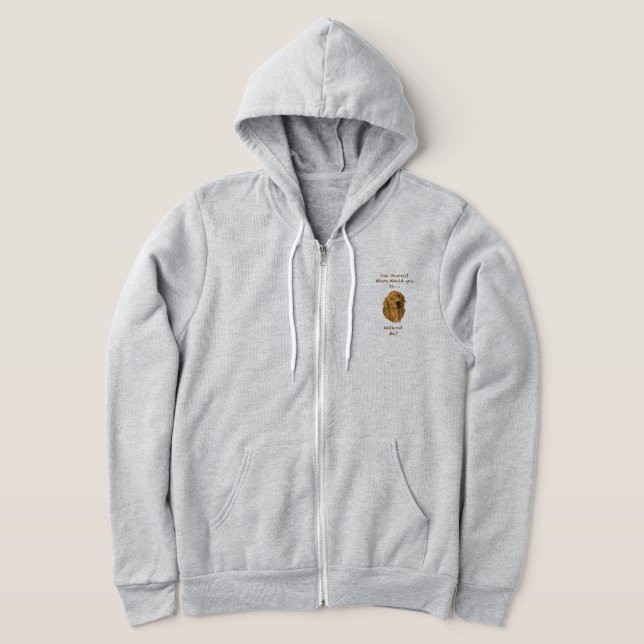 Golden Retriever Handgezeichnet Digitale Kunst Hoodie (Ablage )