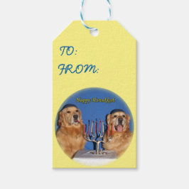 Golden Retriever Hanukkah Menorah Lighting Geschenkanhänger