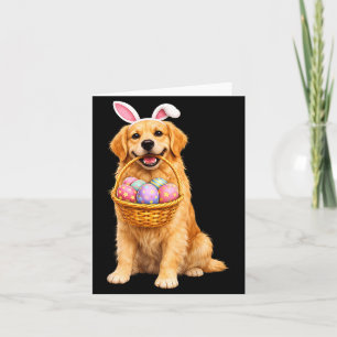 Golden Retriever Hasenohren Eier Süße Ostern Hunde Karte