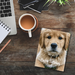 Golden Retriever Haustier Benutzerdefiniertes Haus Postkarte