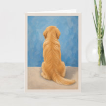 Golden Retriever Haustier Trostkarte