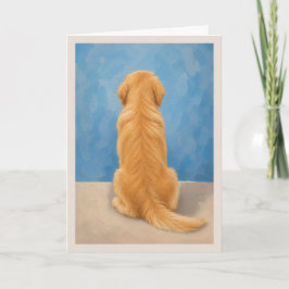 Golden Retriever Haustier Trostkarte Karte