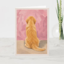 Golden Retriever Haustier Trostkarte