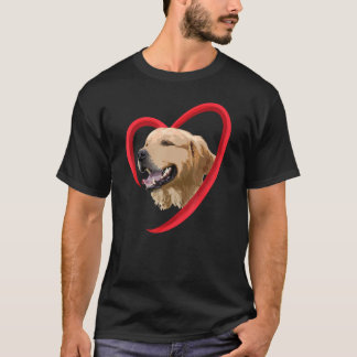 Golden Retriever Heart, Geschenk für sie, Valentin T-Shirt