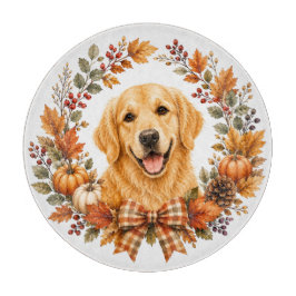 Golden Retriever Herbst Schneidebrett