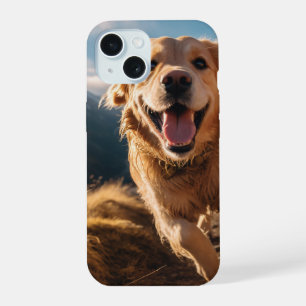 Golden Retriever Heureux en Course
