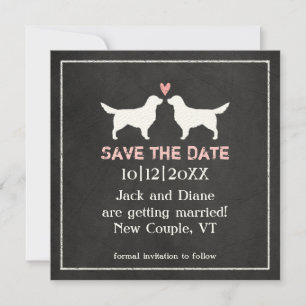 Golden Retriever Hochzeit Save the Date