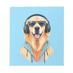 Golden Retriever Hoodie Funny Cool Animal Notizblock