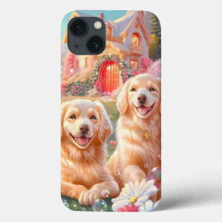 Golden Retriever Hund Art Phone Case