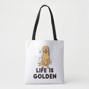 Golden Retriever Hund - Das Leben ist golden Tasche