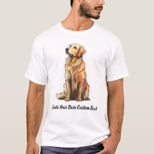 Golden Retriever Hund Erstellen Sie Ihren Eigener T-Shirt