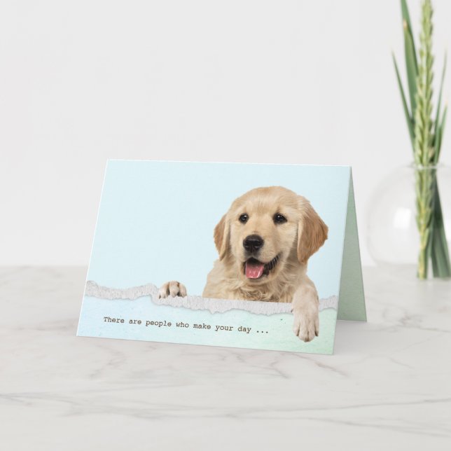 Golden Retriever Hund für Freundschaft Karte (Vorderseite)