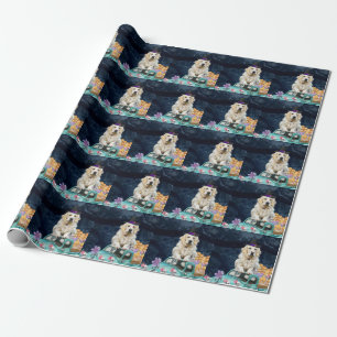 Golden Retriever Hund Halloween LKW Gruselige Nach Geschenkpapier