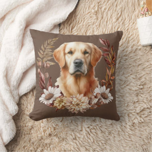 Golden Retriever Hund Herbstkrautkeule Keuchkissen Kissen