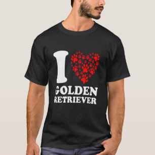 Golden Retriever Hund Herz Sprichwort Geburtstag T-Shirt