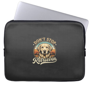 Golden Retriever Hund hört nicht auf zu apportiere Laptopschutzhülle