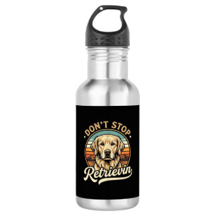 Golden Retriever Hund hört nicht auf zu holen Edelstahlflasche