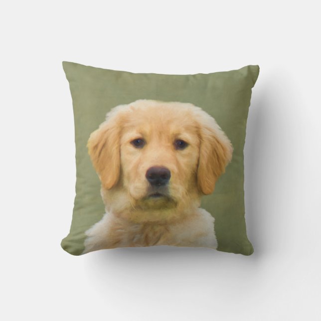 Golden retriever-Hund Kissen (Vorderseite)