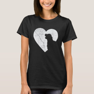 Golden Retriever Hund Lustiges Herz Valentinstag D T-Shirt