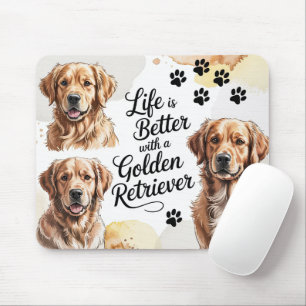 Golden Retriever Hund Mousepad