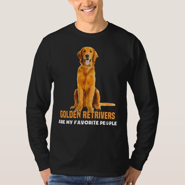 Golden Retriever Hund Niedlich Hunde Funny Pet T-Shirt (Vorderseite)