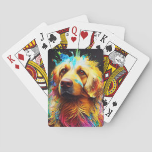 Golden Retriever Hund Niedliches liebliches Tier Spielkarten