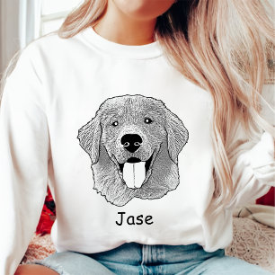 Golden Retriever Hund Personalisiert Pet Lover Sweatshirt