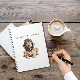 Golden Retriever Hund Pilot Best Friend Süßes Haus Notizblock
