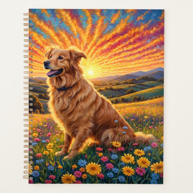 Golden Retriever Hund Planer (Vorderseite)