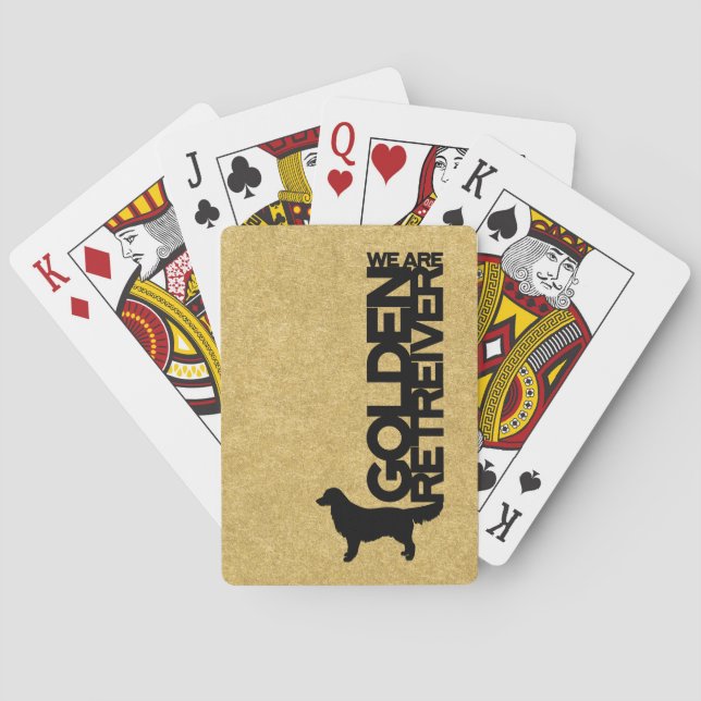 Golden Retriever Hund Rasse Spielkarten Thema (Rückseite)