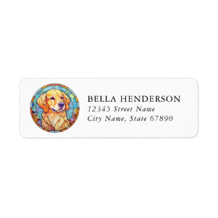 Golden Retriever Hund Rücksendeadressetiketten
