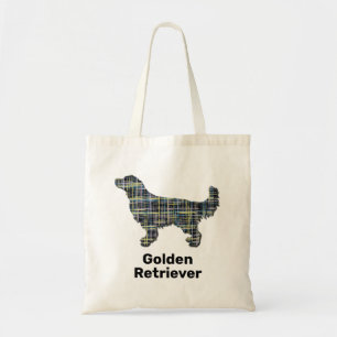 Golden Retriever Hund Silhouette Gelb & Schwarz Gr Tragetasche