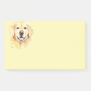 Golden Retriever Hund Tier Aquarell Post-it Klebezettel