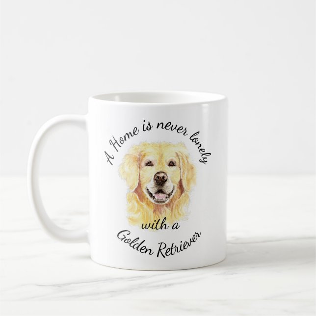 Golden Retriever Hund Tier Kaffeetasse (Links)