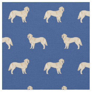 Golden Retriever Hunde königsblau Stoff