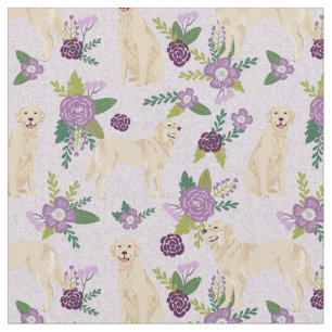 Golden Retriever Hunde Lavendel Stoff