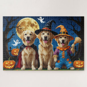 Golden Retriever Hunde Pumpkin Halloween Funny