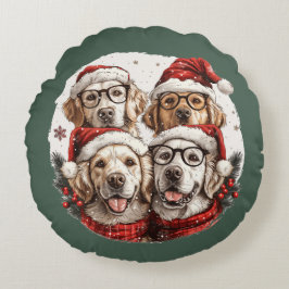 Golden Retriever Hunde Rundes Kissen