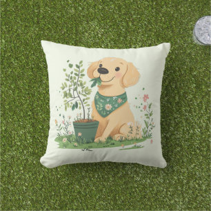 Golden Retriever Hundegarten Kissen