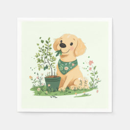 Golden Retriever Hundegarten Serviette