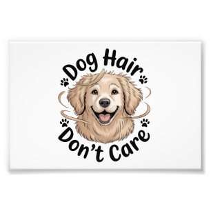 Golden Retriever Hundehaar Ist Egal Lustiger Spruc Fotodruck