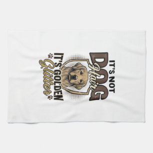 Golden Retriever Hundehaar Vintage Lustiges Shirt Geschirrtuch