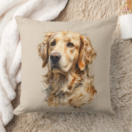 Golden Retriever Hundekunst-Kissen Kissen
