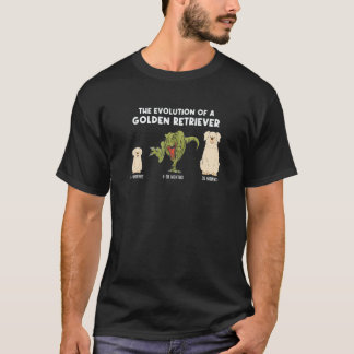 Golden Retriever Hundemama Die Evolution eines Gol T-Shirt