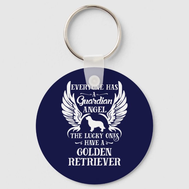 Golden Retriever Hundengitter Schlüsselanhänger (Vorderseite)