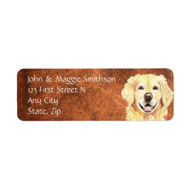 Golden Retriever Hundeschrift (Vorne)
