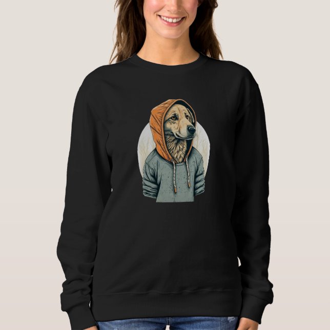 Golden Retriever In A Hoodie  Cool K9 Light Pul Ho (Vorderseite)